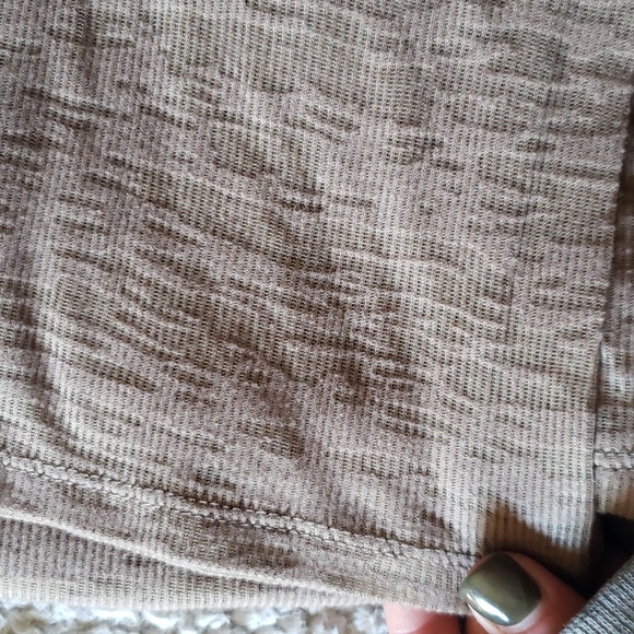 Strappy Shoulder Cut Out Cinched Flowy Ribbed Burnout Cover-up Swim Dress - Picture 5 of 7